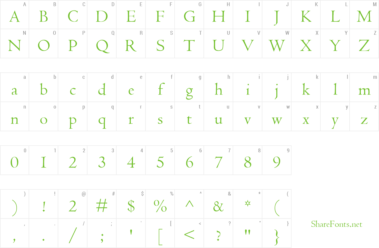 Font BPG Ucnobi U preview