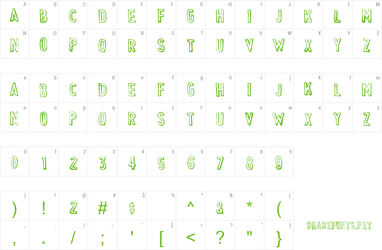 Font Cheapskate preview