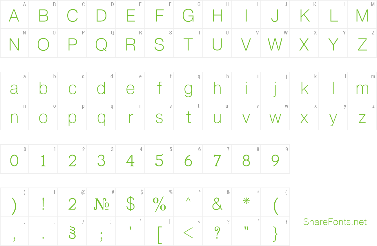 Font Chweul Mtavr preview