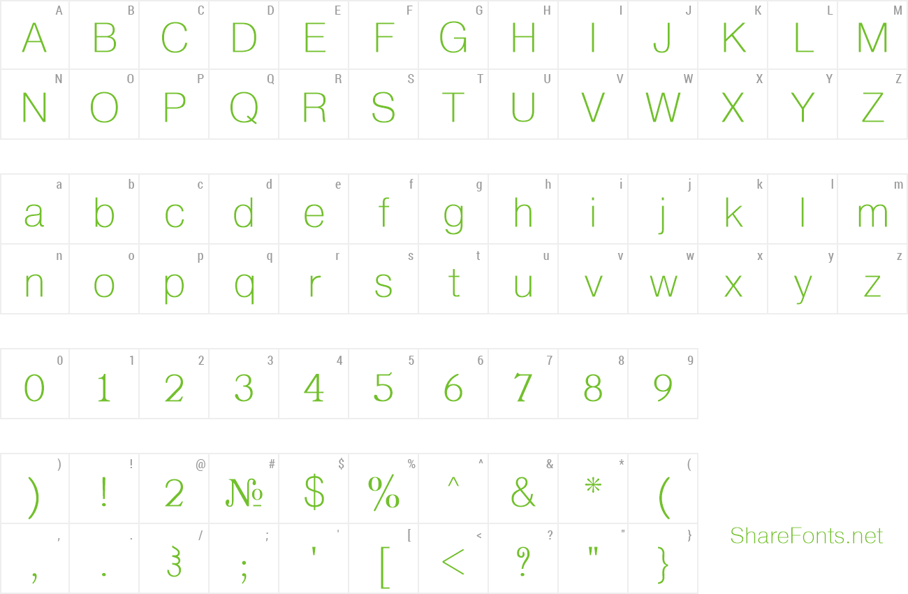 Font Chweul preview