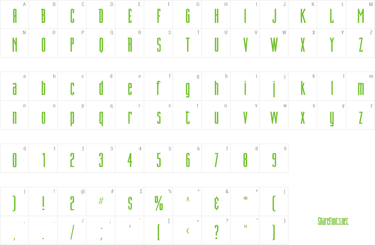 Font DN Titling preview