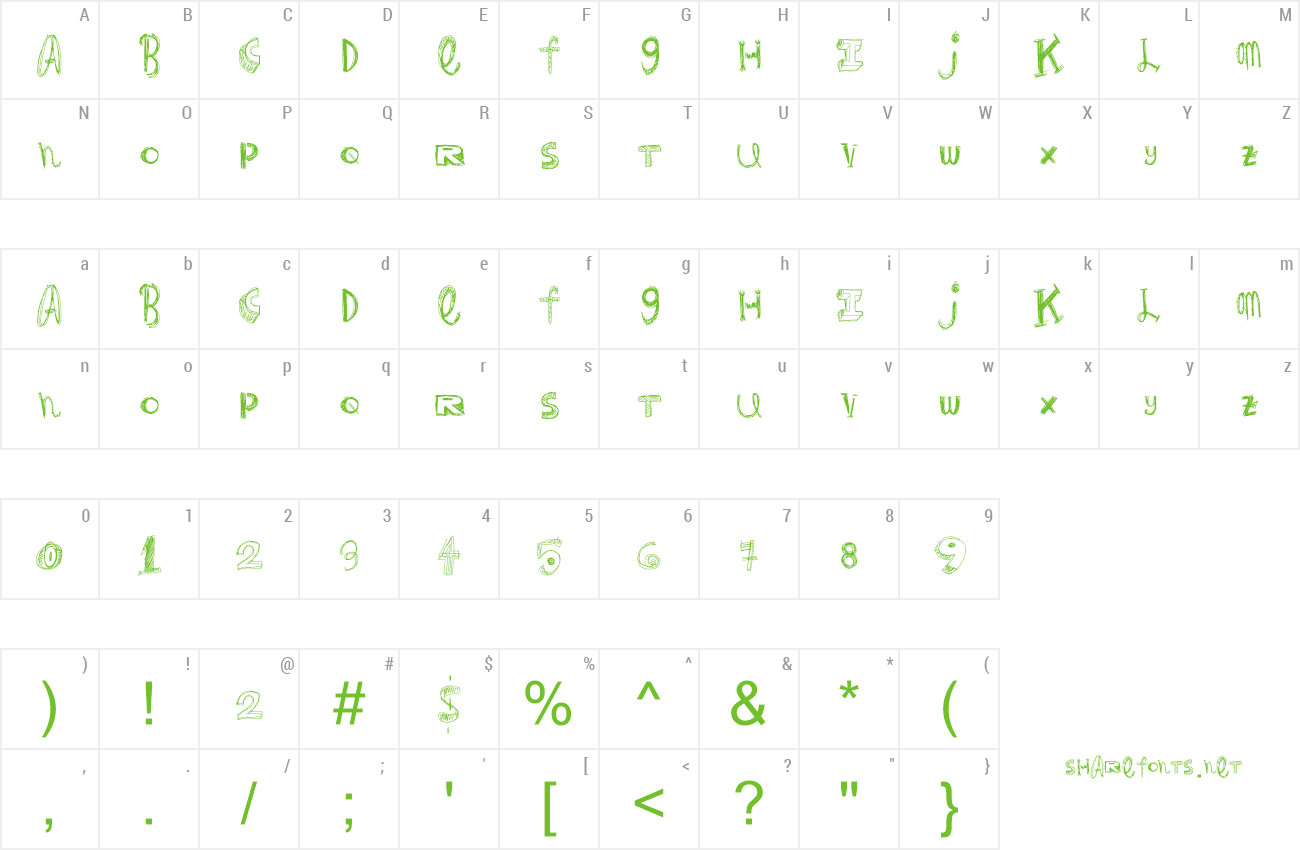 Font Fancy Animal preview