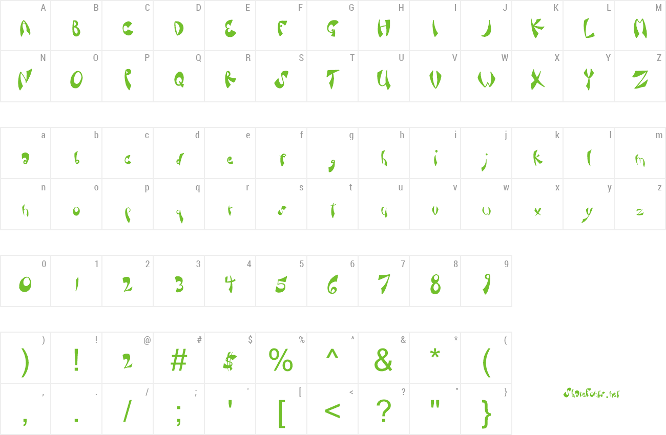 Font Fancy Sauce preview