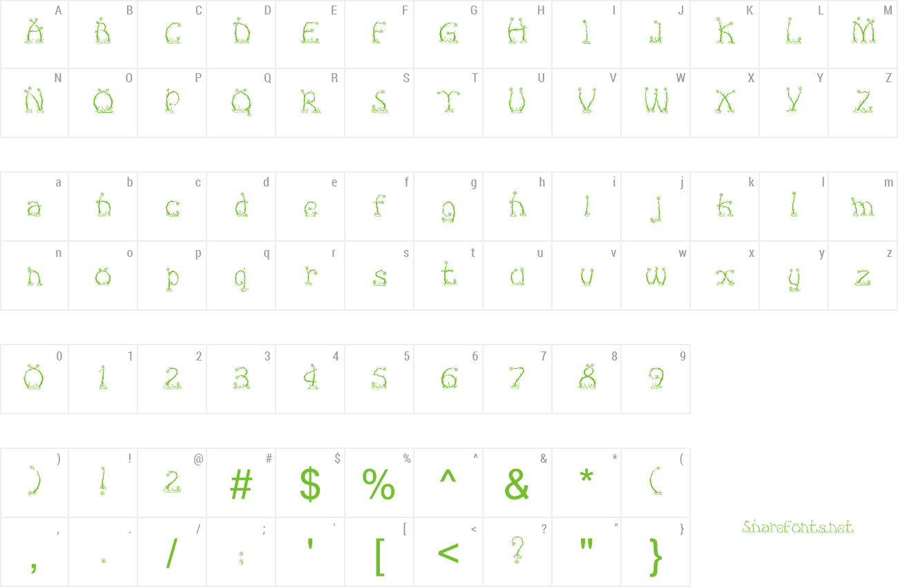 Font Florida preview