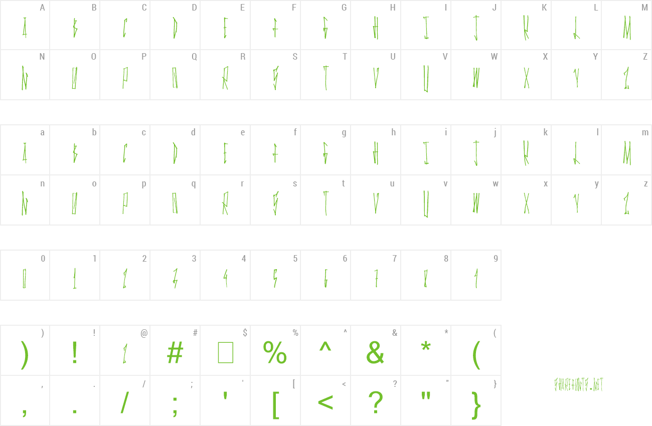 Font Gansta Walk preview