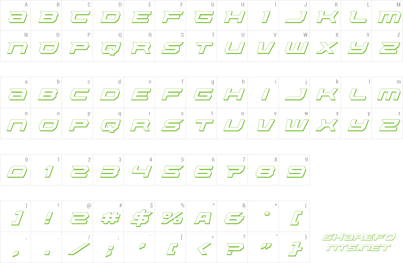 Font Lethal Force preview