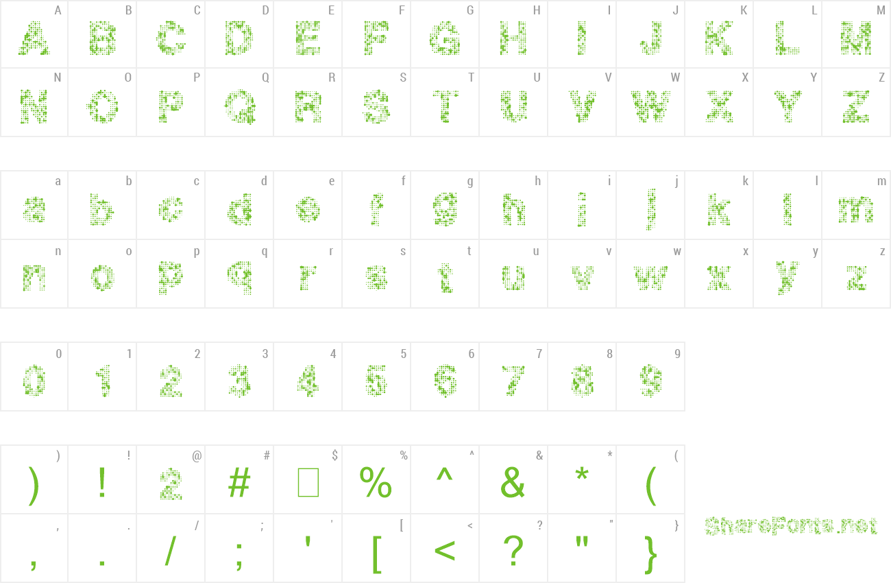 Font Pixel Drip preview