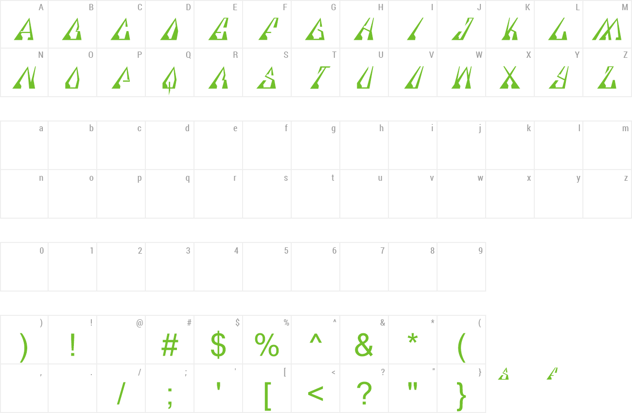 Font Specere preview
