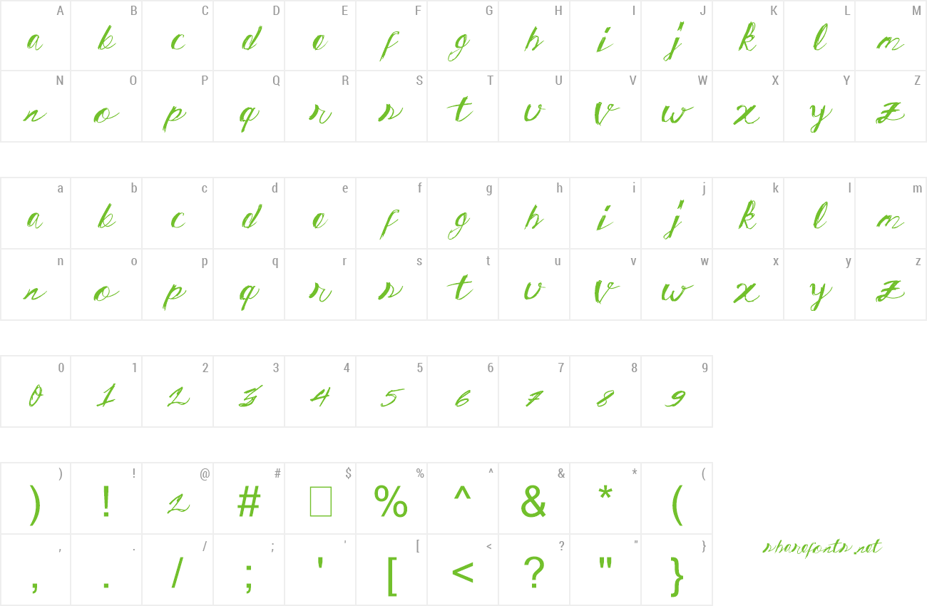 Font Spring Away preview