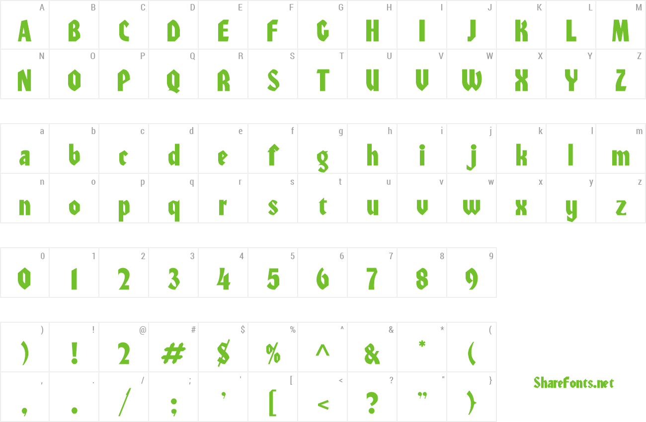 Font Valiant preview