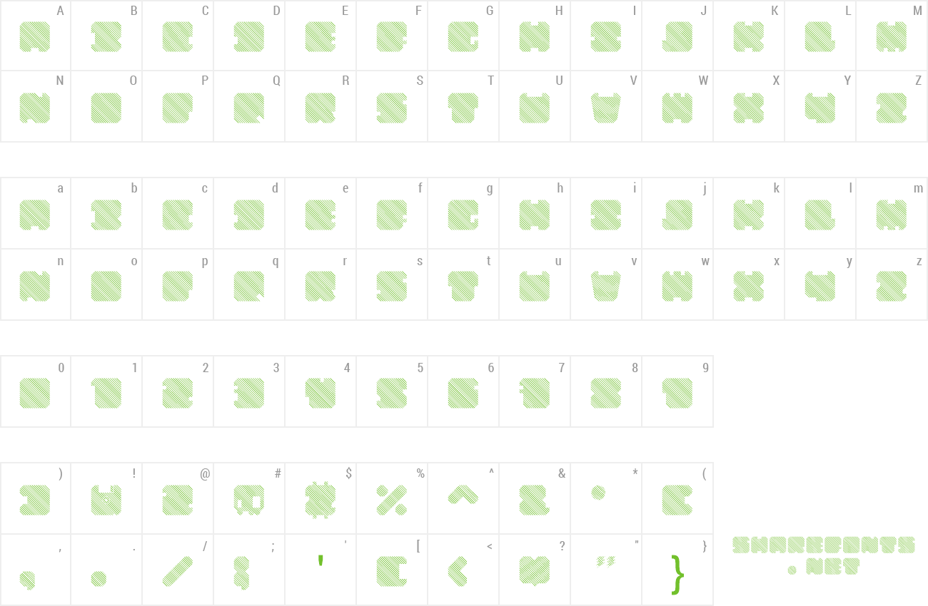 Font SHD TechnoType preview