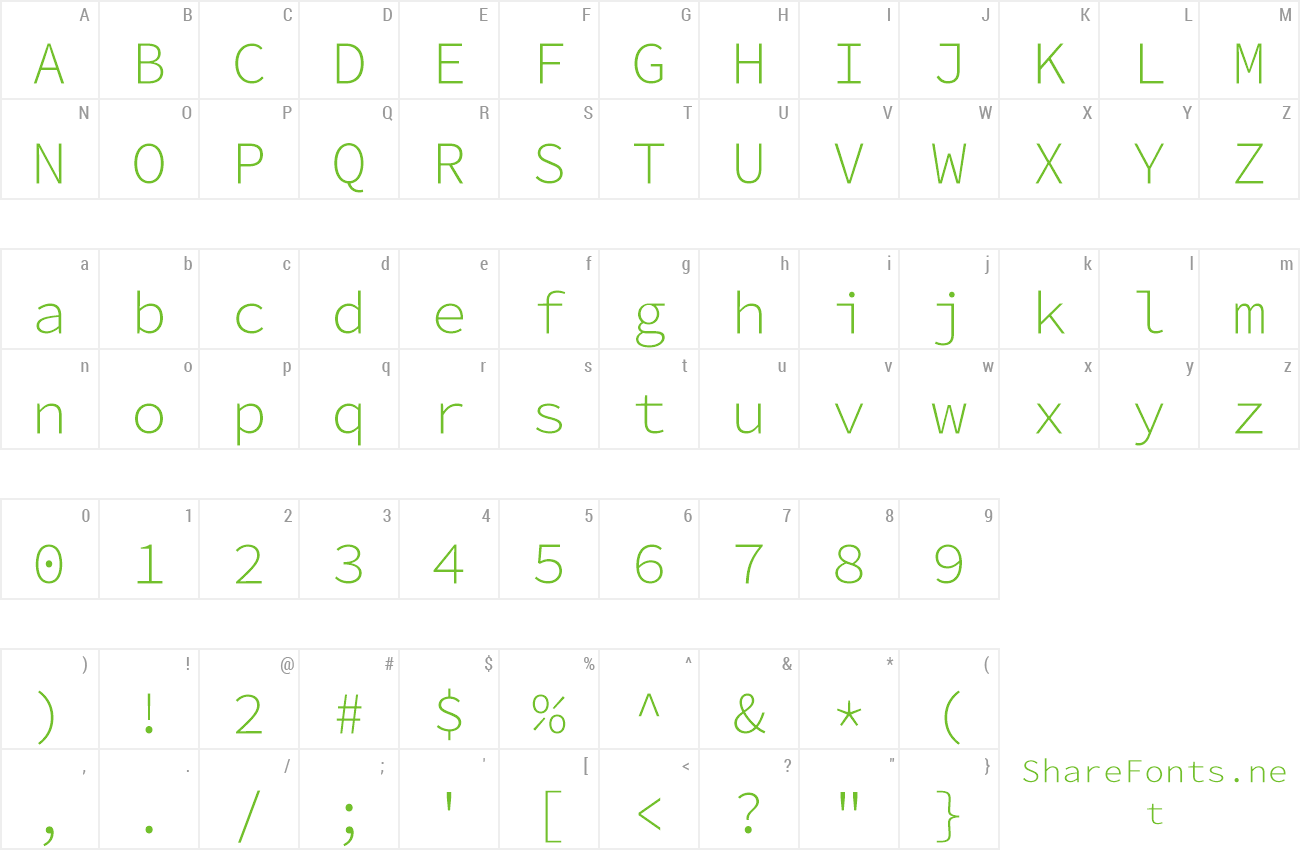 Source Code Pro Light Font | wfonts.com - download free