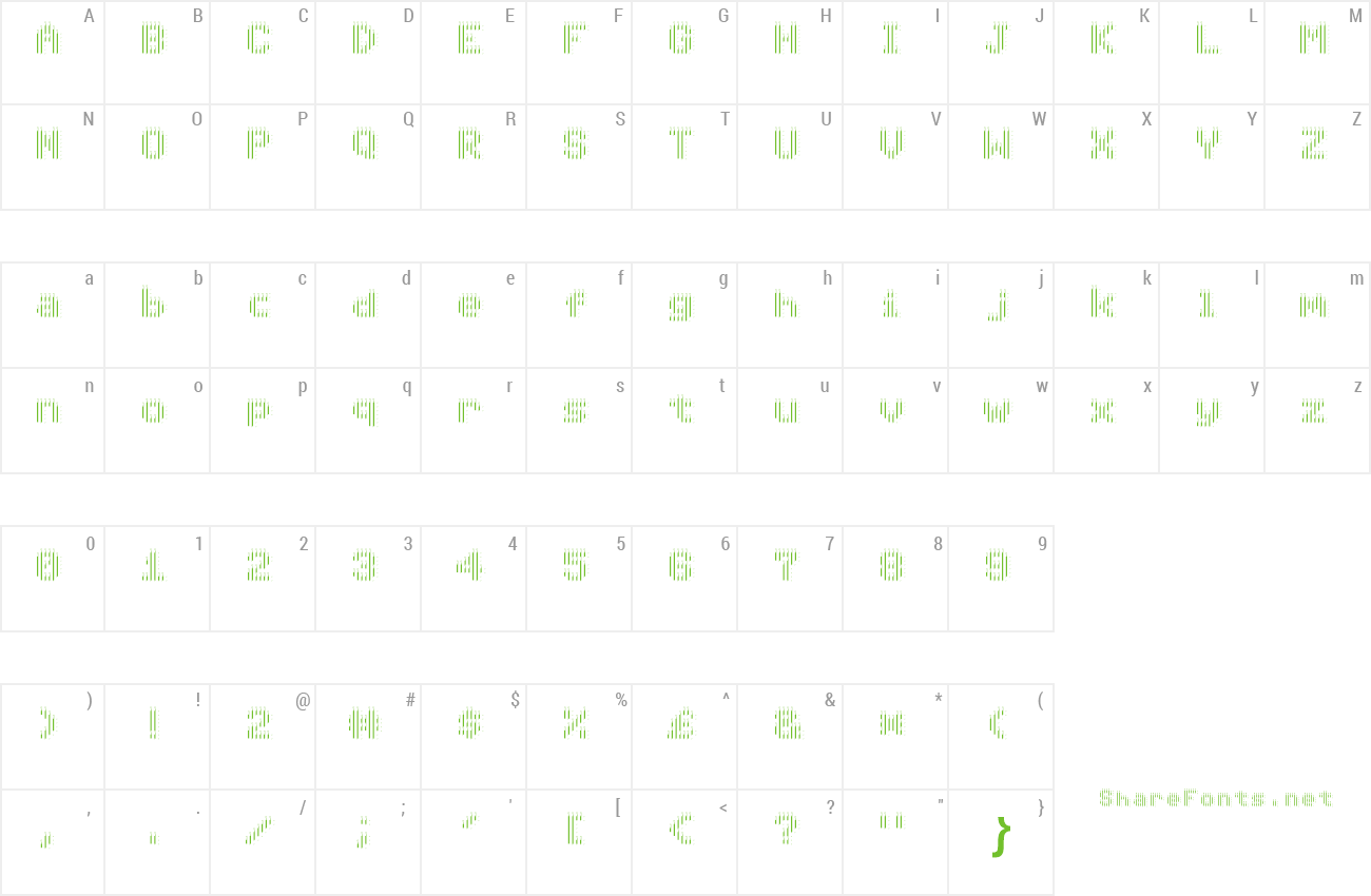 Font 00ne Neurocommodore 2 (for TomoAlien) preview