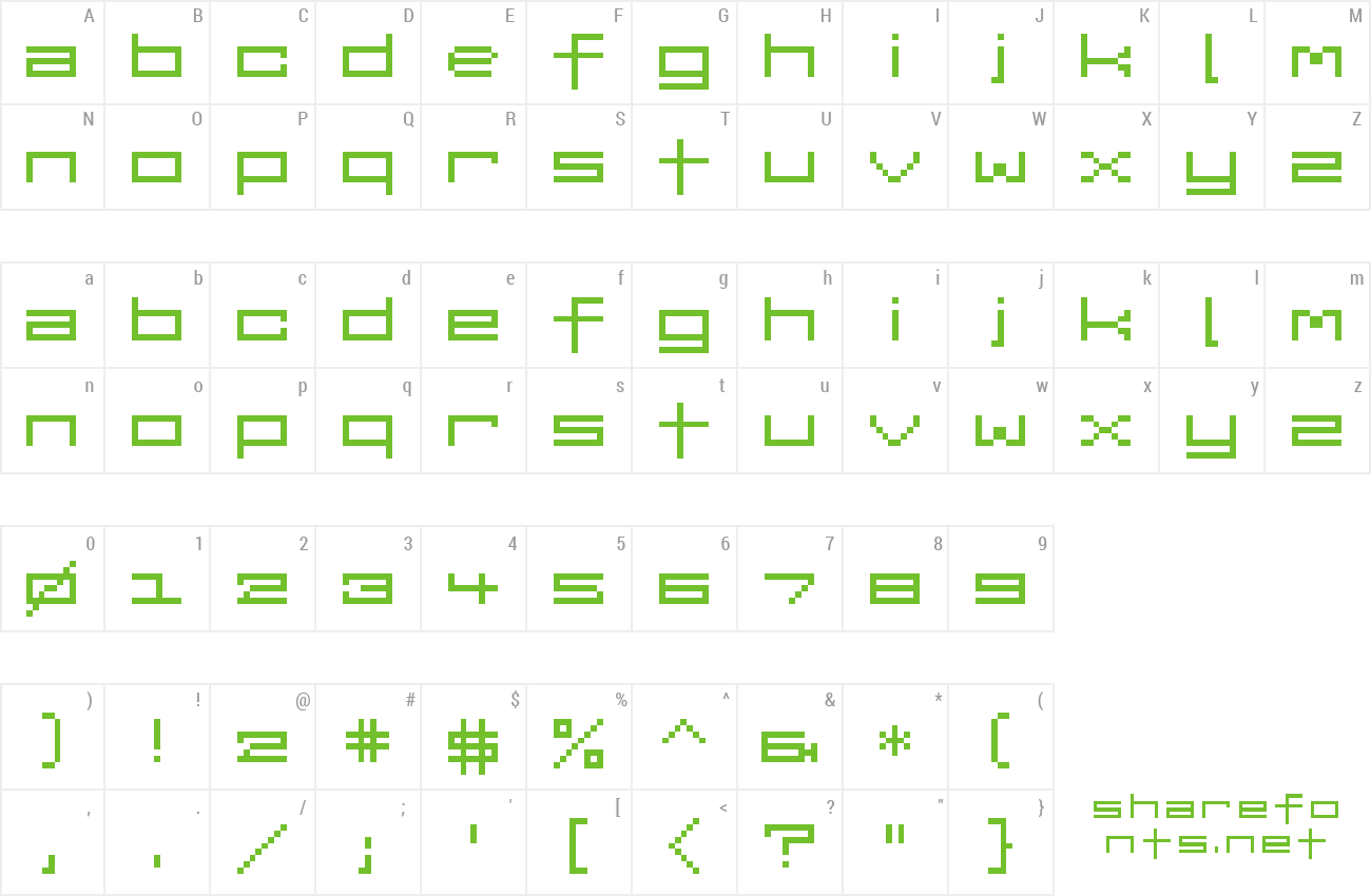 Font ADemjaylb10 preview