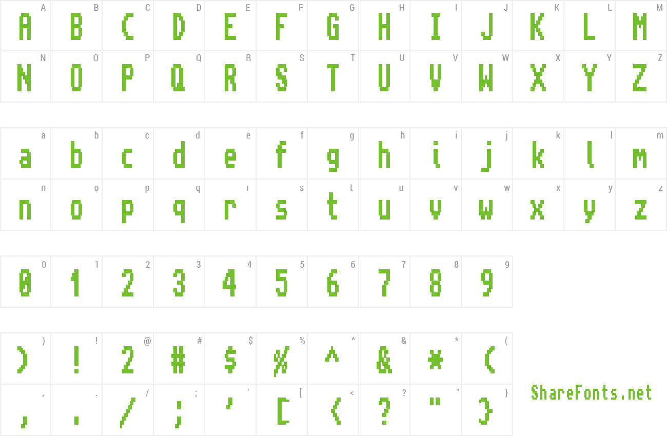 Font Amiga Topaz Unicode Rus preview