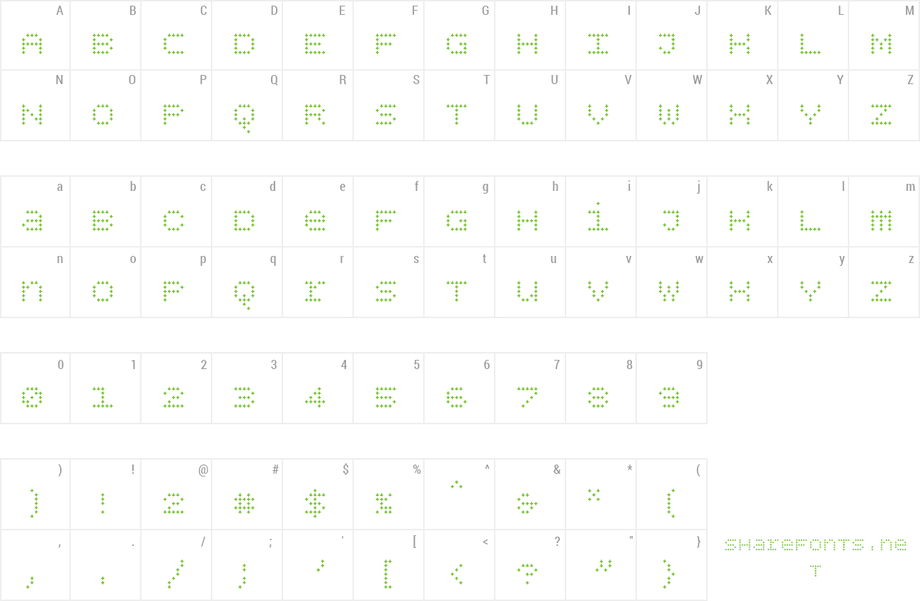 Font BPdotsUnicasePlus preview