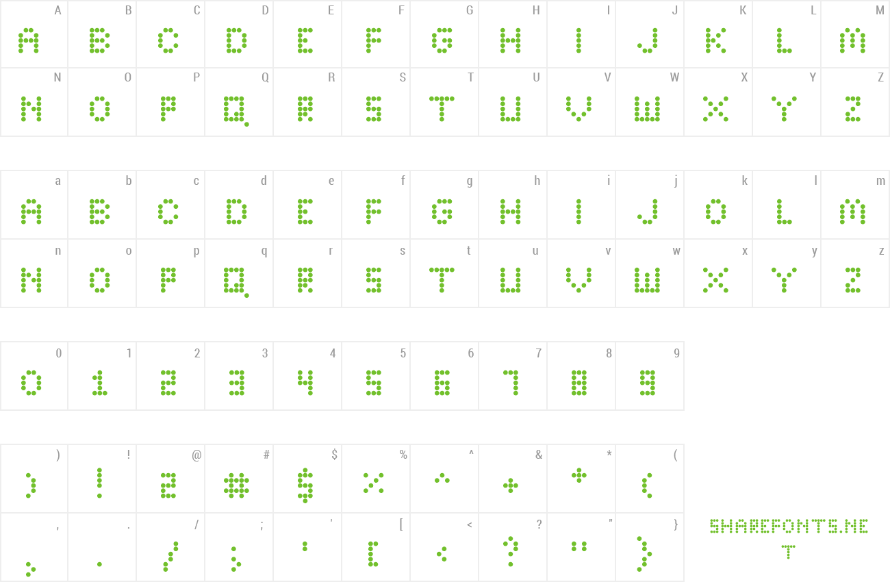 Font Bright Lights Bold preview