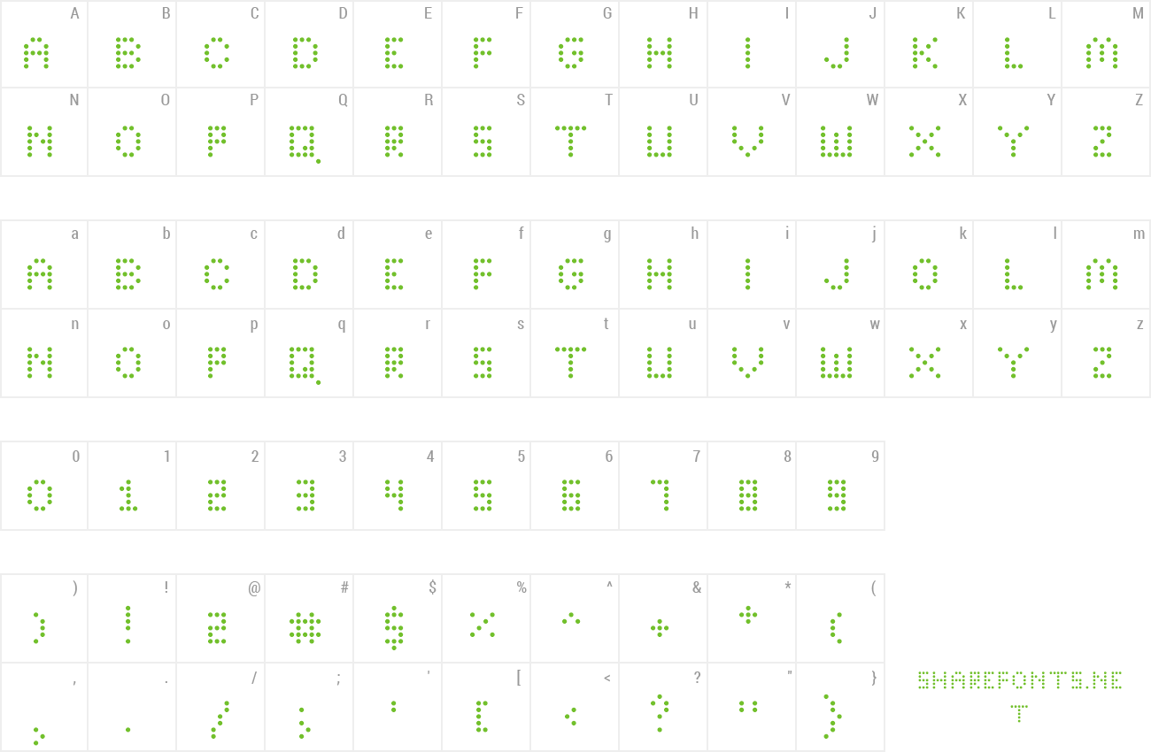 Font Bright Lights preview