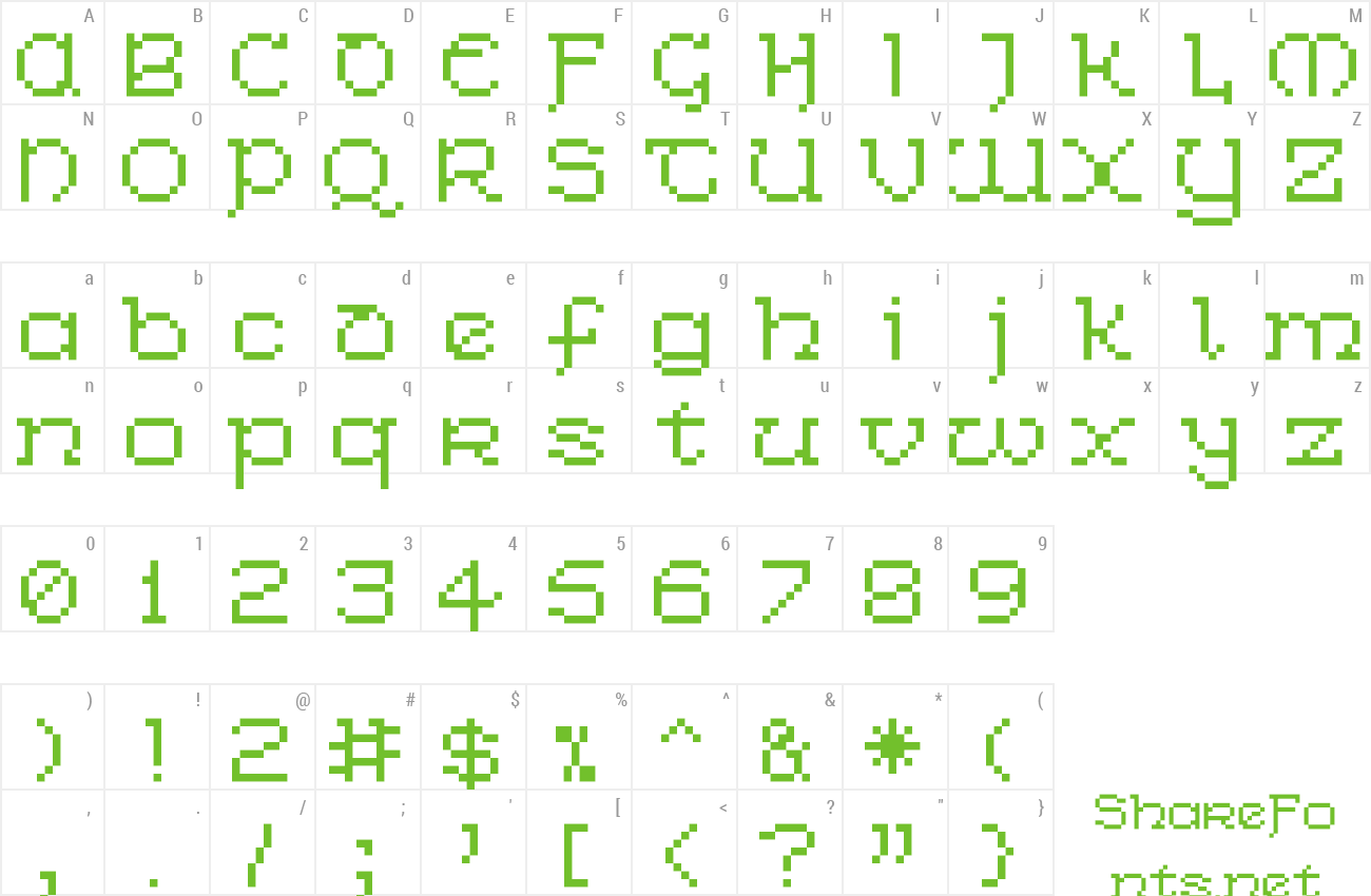 Font Celtic-Bit Thin preview