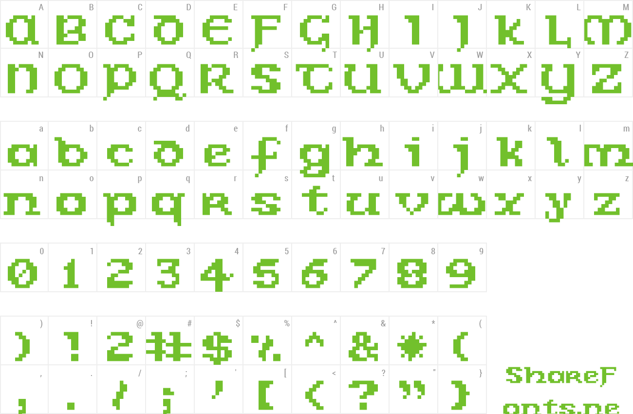 Font Celtic-Bit preview