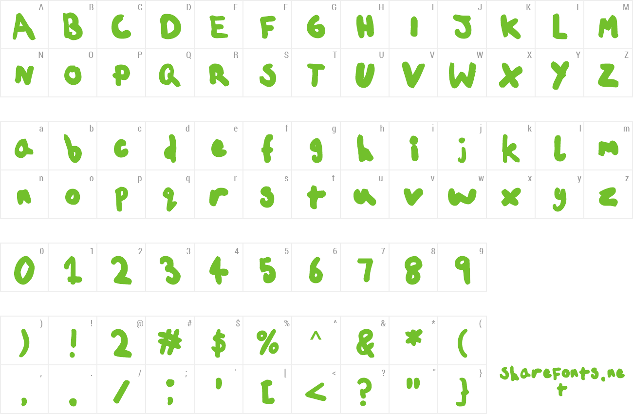 Font childsplay preview