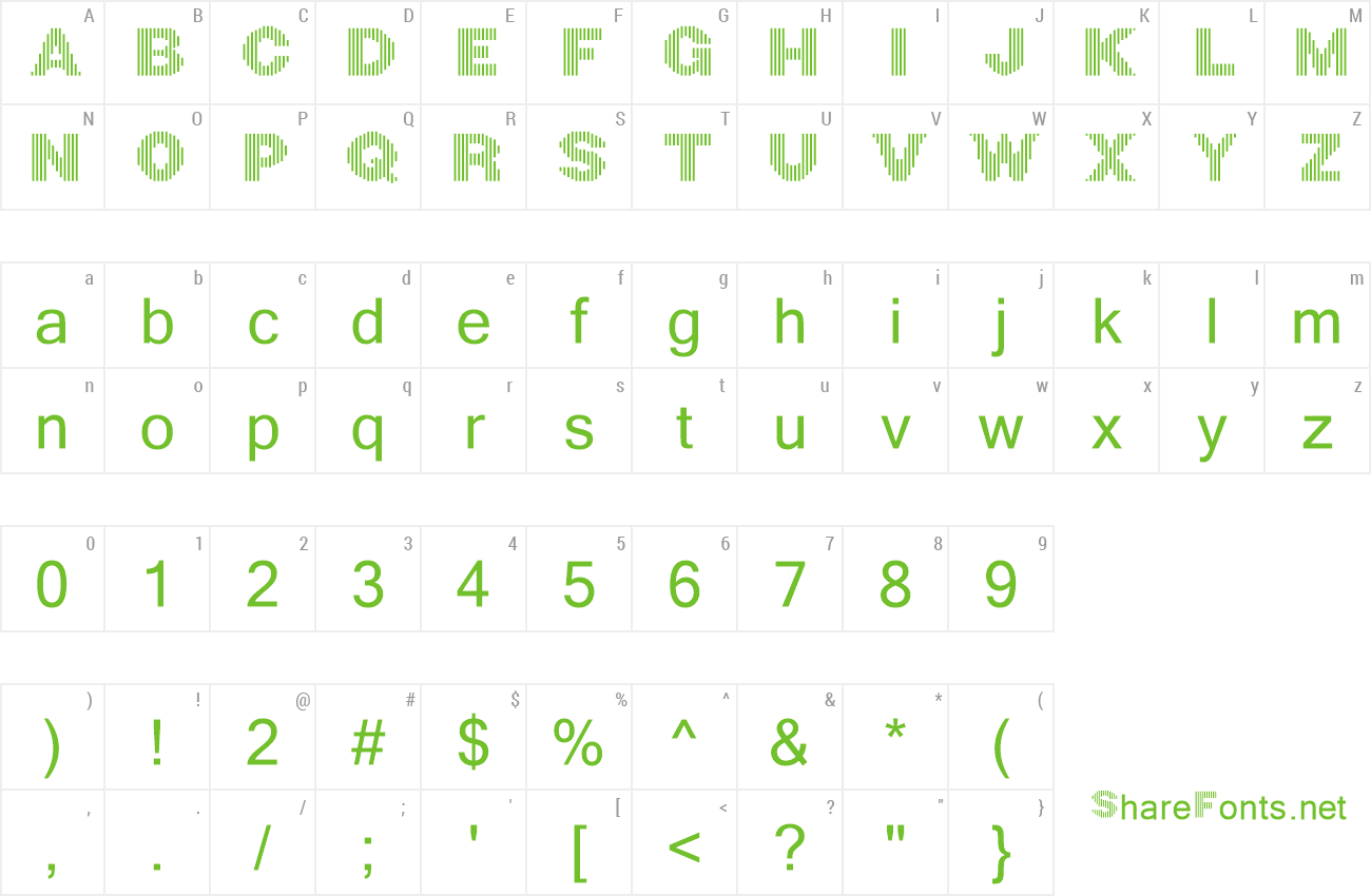 Font Codibar preview