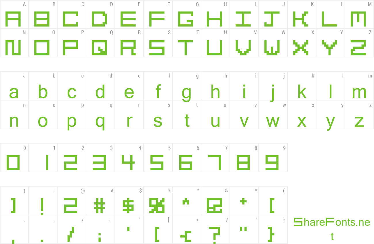 Font Cubed preview
