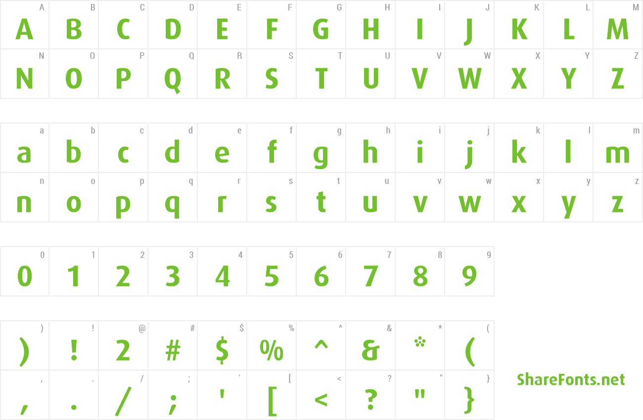 Font Dax-Bold preview