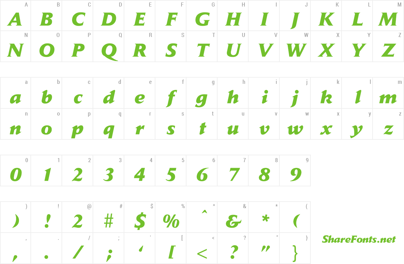 Font DaylightExtrabold preview