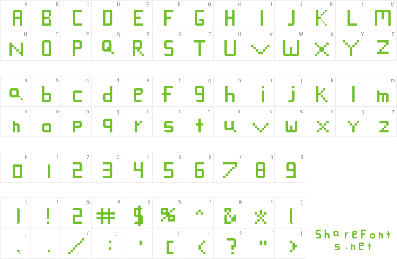 Font Deanna's Font preview