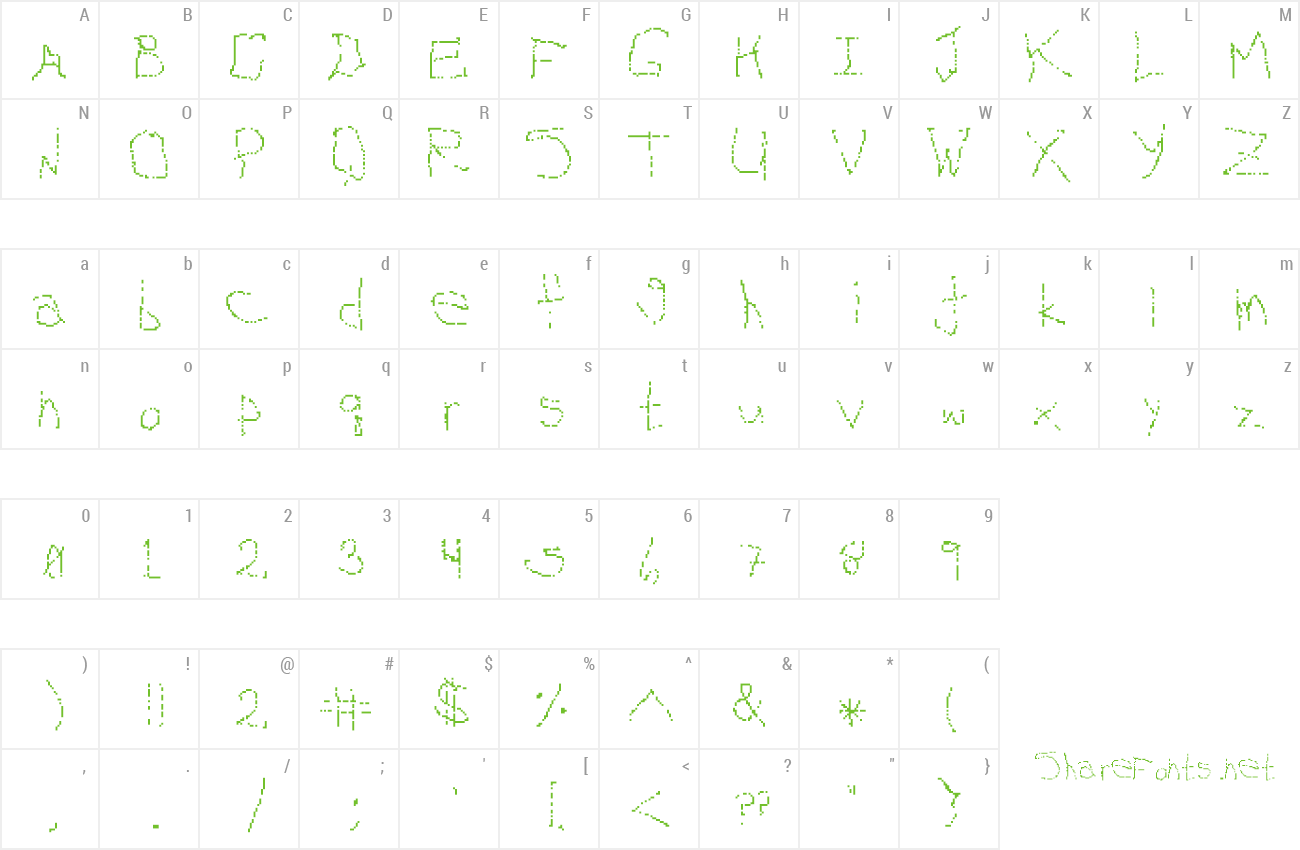 Font devirginized preview