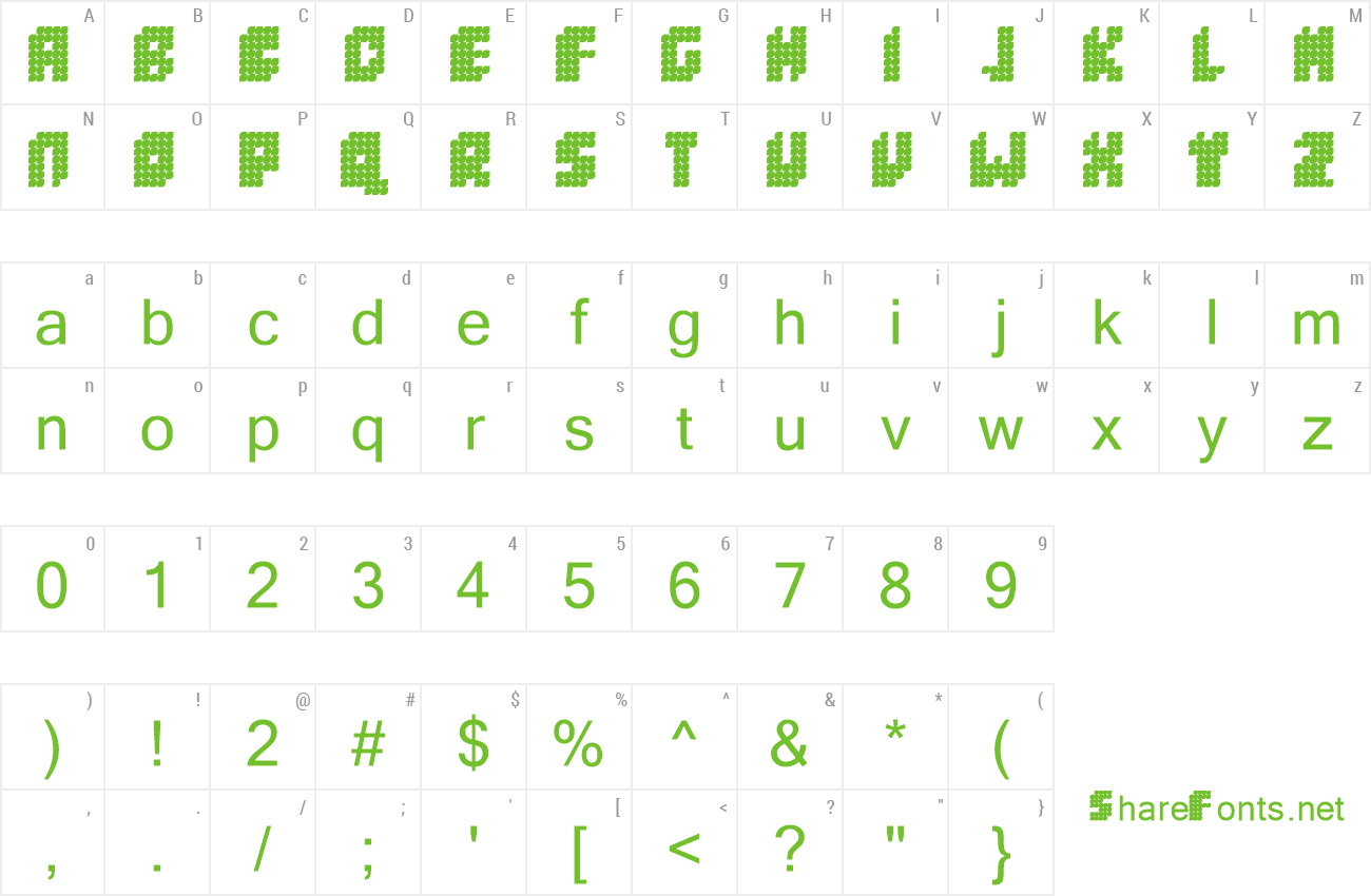 Font EasyBlack preview