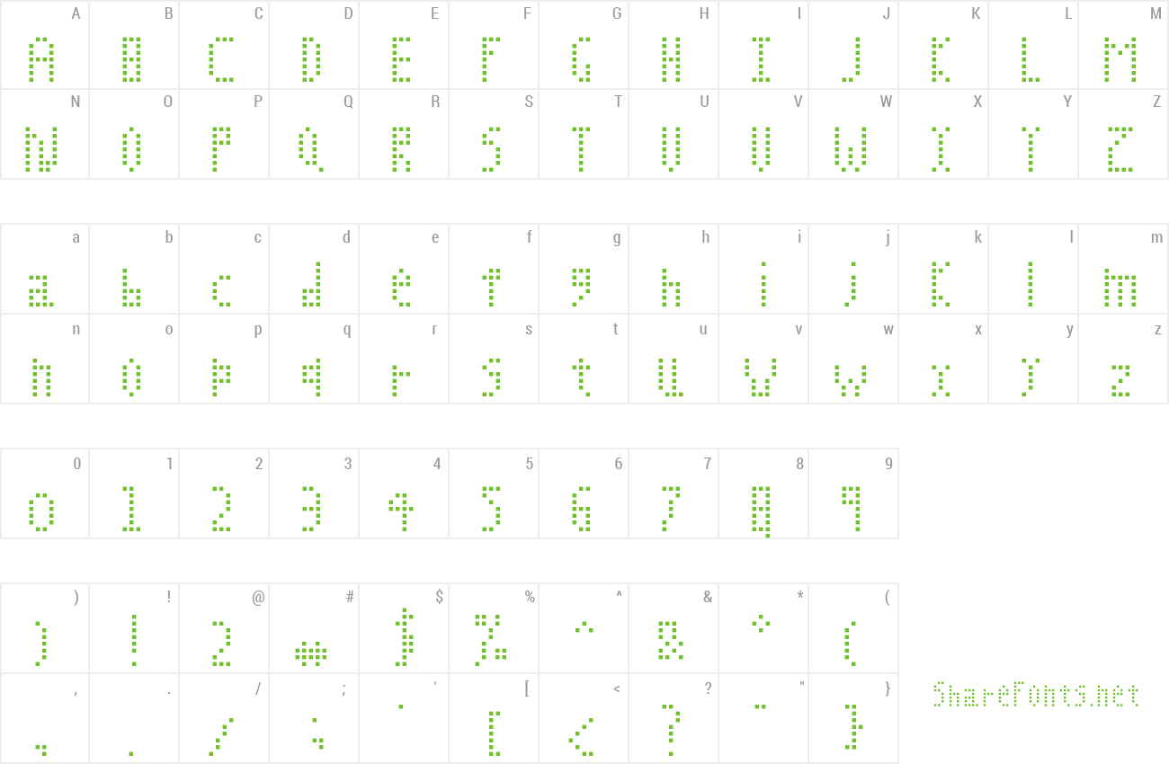 Font evolutionx preview