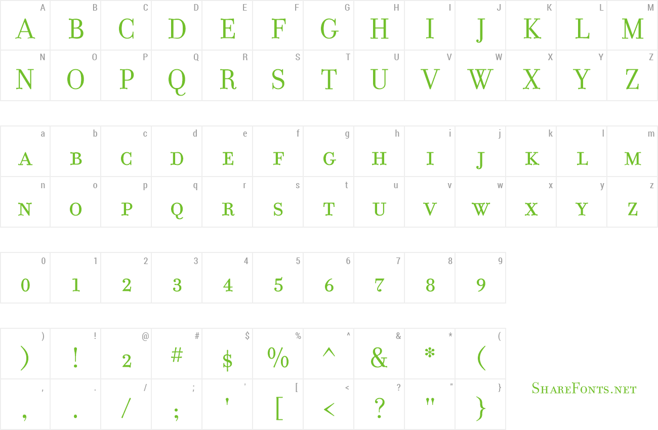 Font FilosofiaSmallCaps preview