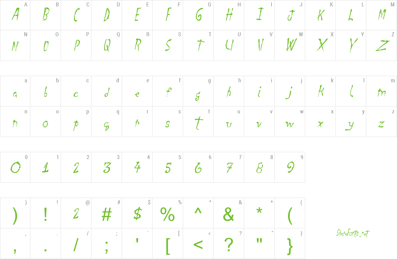 Font Final Days preview