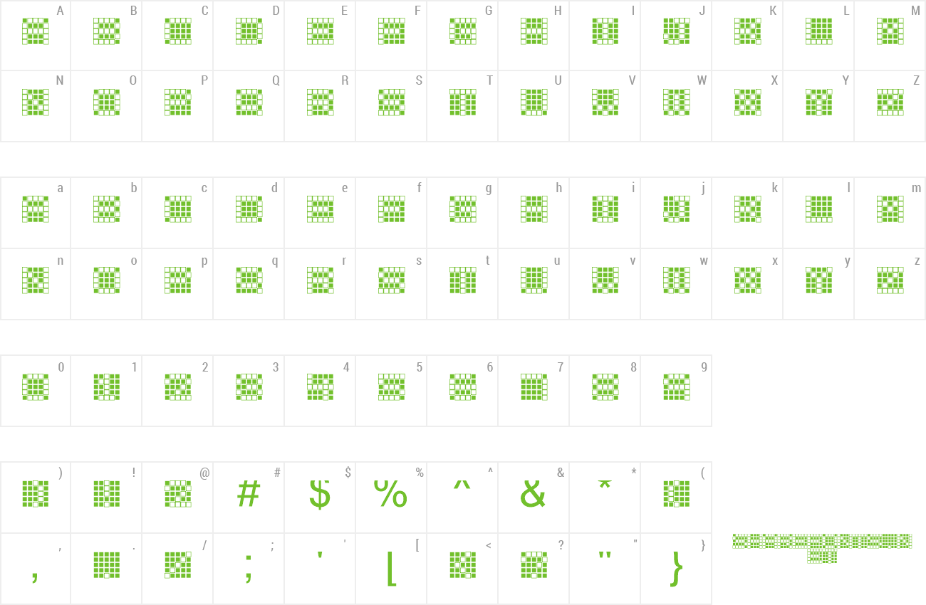 Font Flip Disk Text preview
