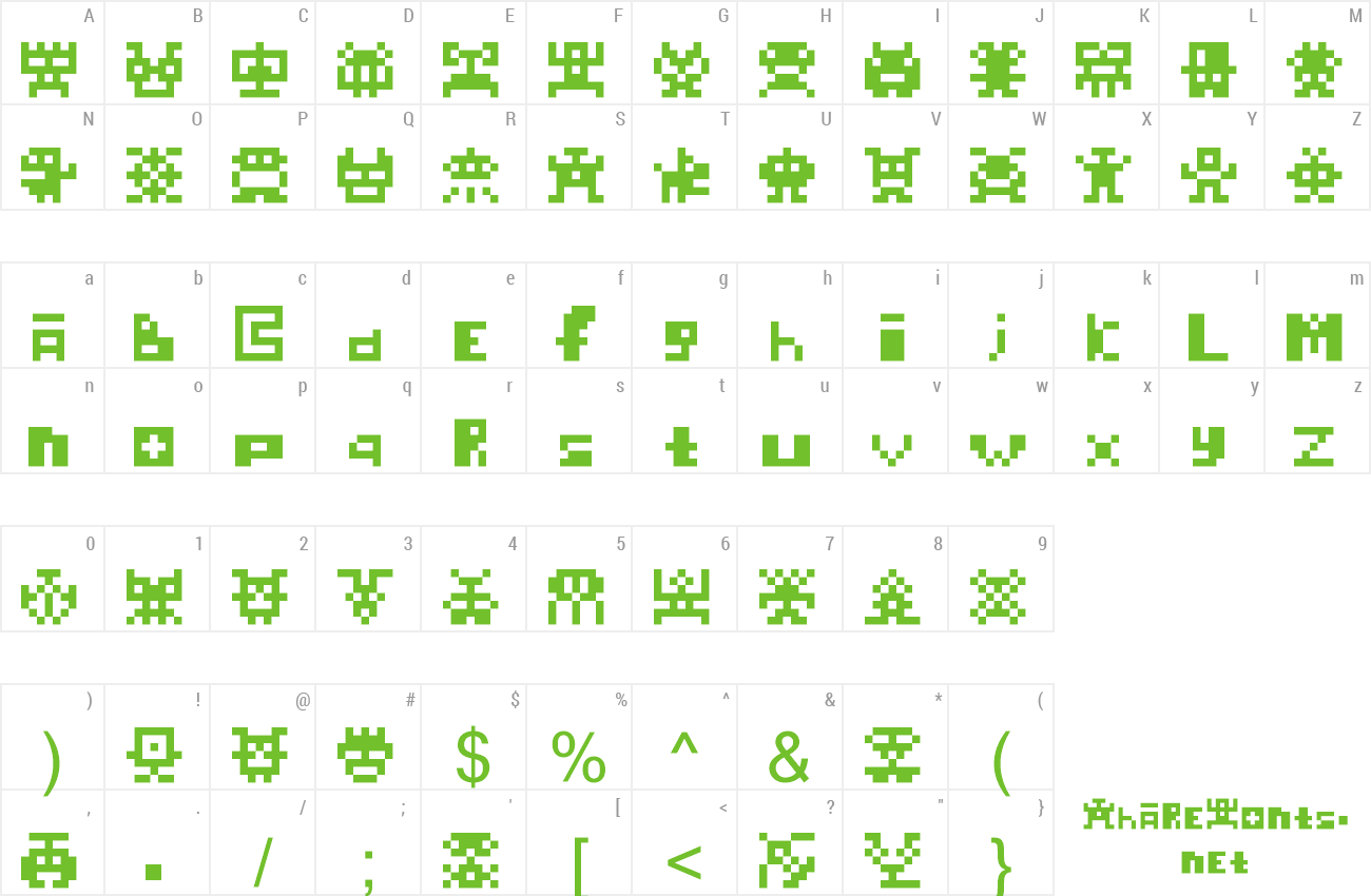 Font goglus_menu preview