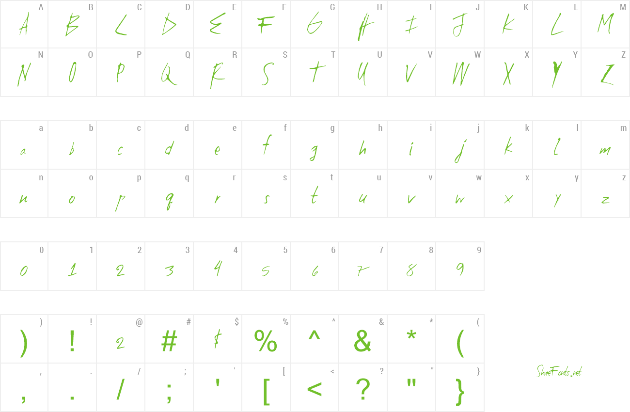 Font High Zombie preview