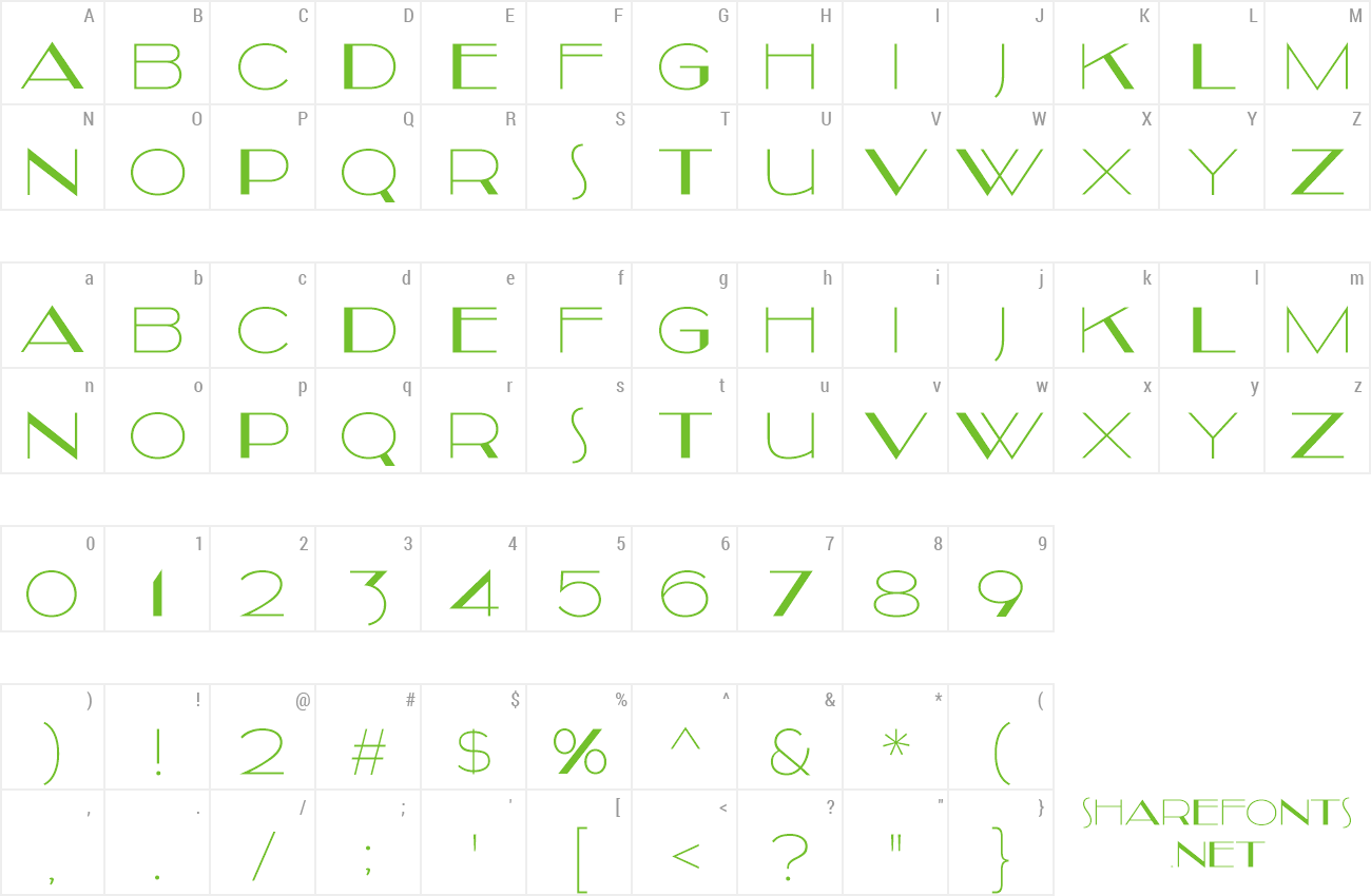 Font Kilsonburg preview
