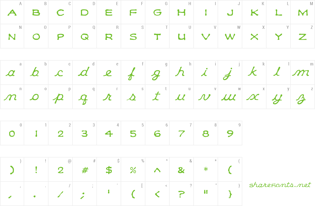 Font Klee Capscript preview