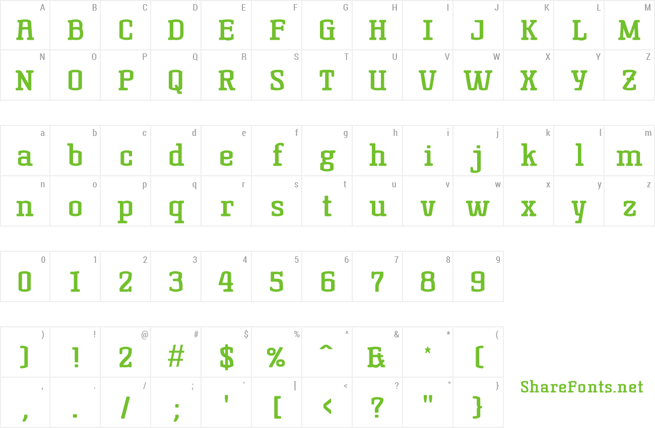 Font Korneuburg Slab Regular preview