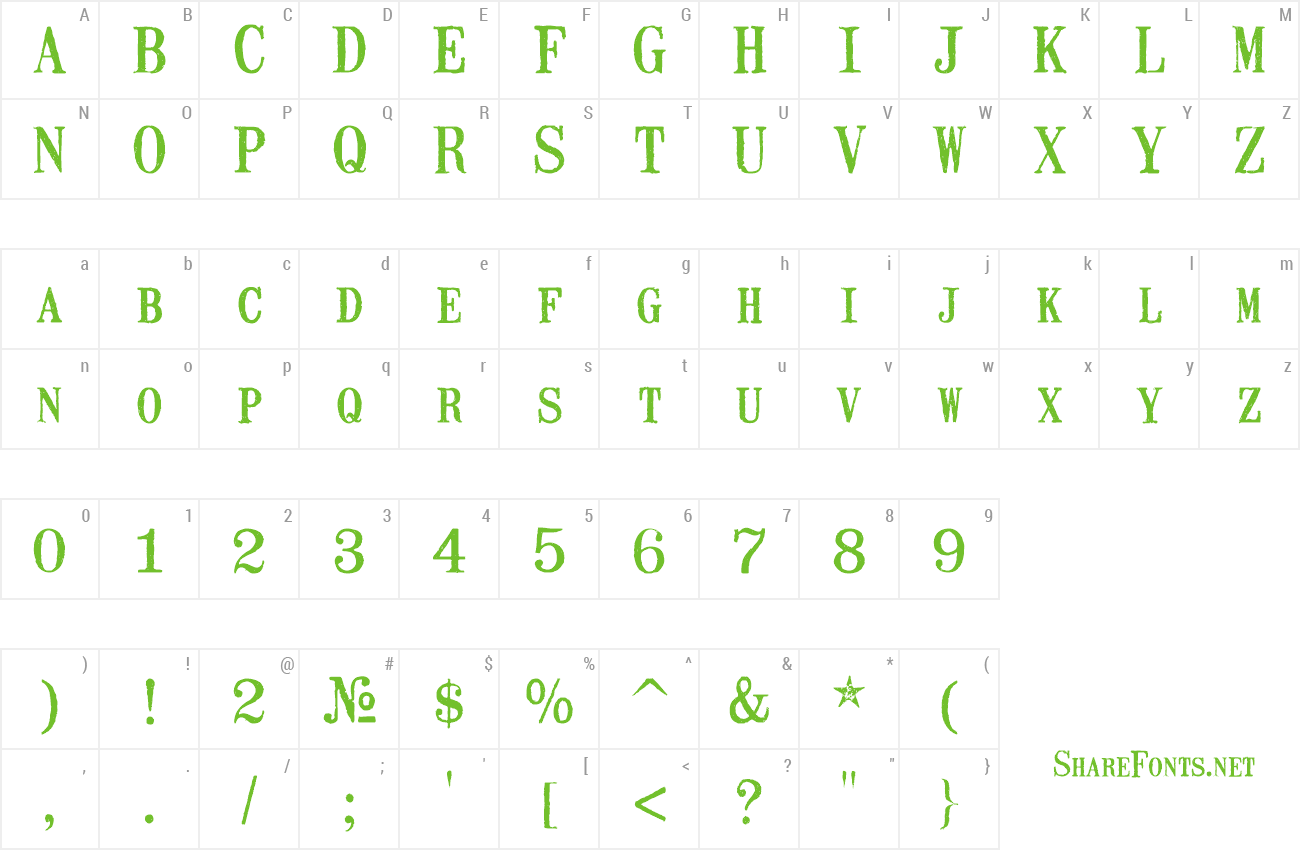 Font Mailart Rubberstamp preview