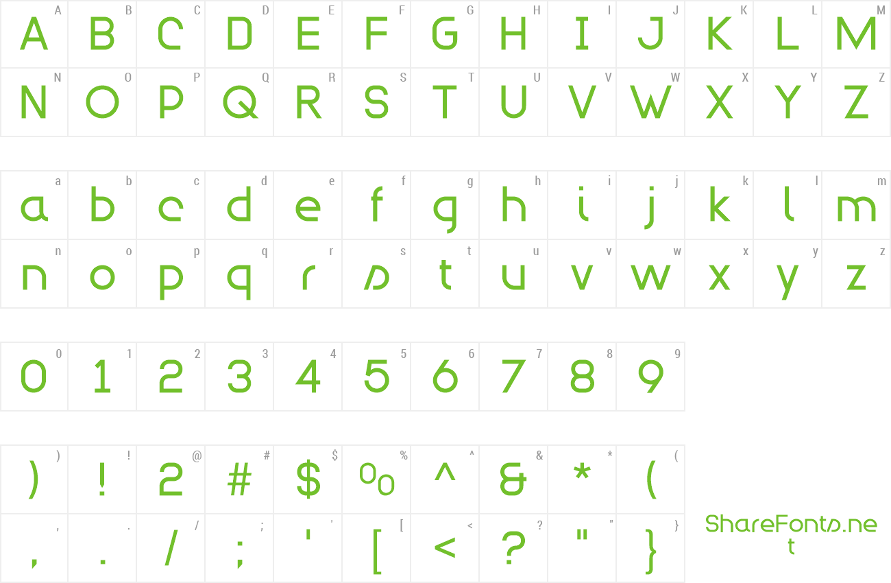 Font Modulario preview