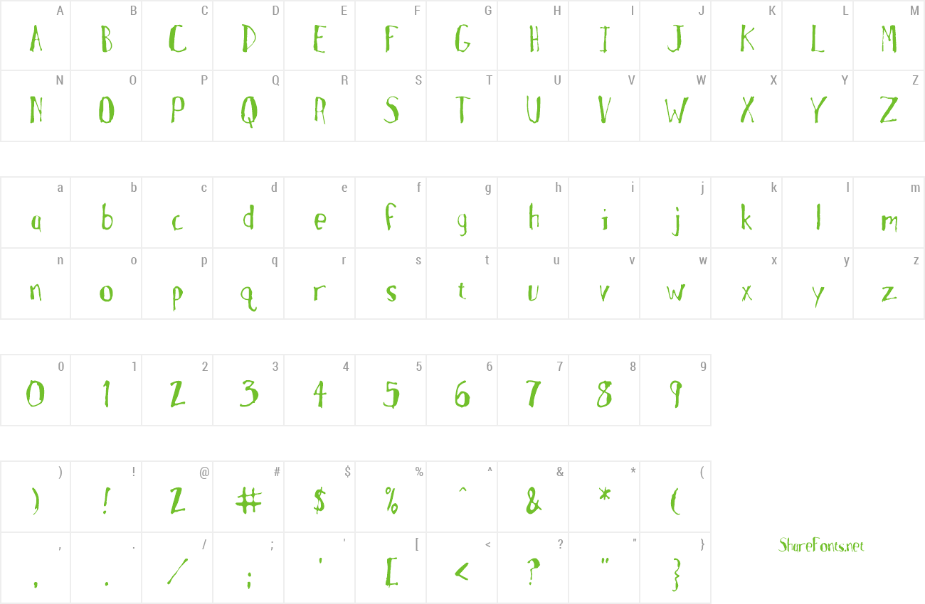 Font MotherGoose preview