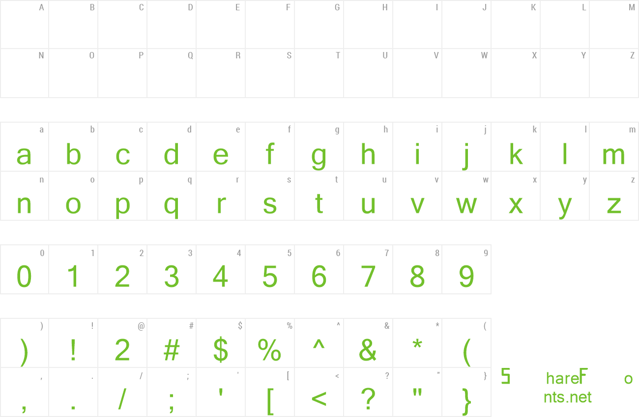 Font My style preview