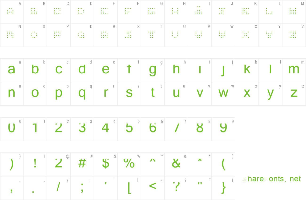 Font N.E. 4x4 Techneriment preview