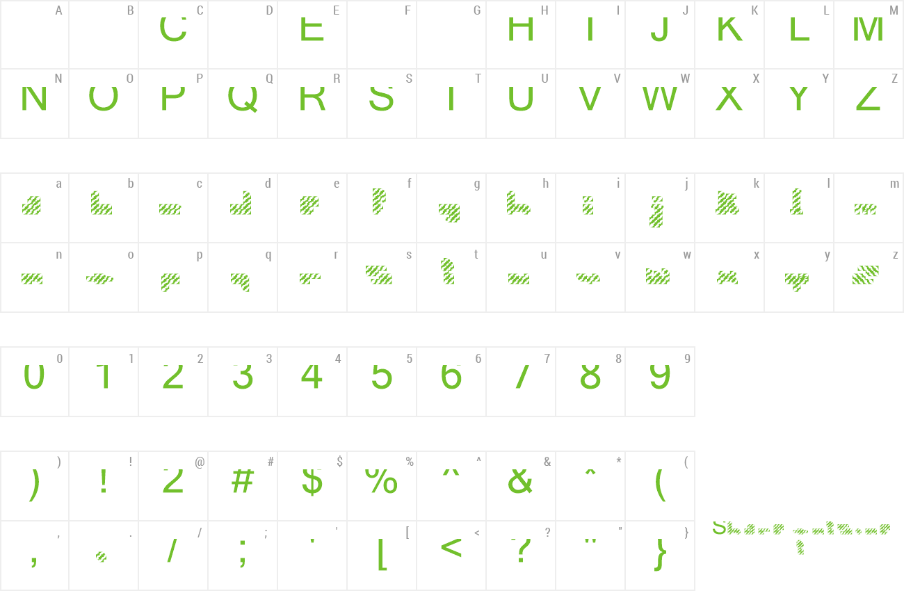 Font N.E. Artbix (New Newbix9) preview