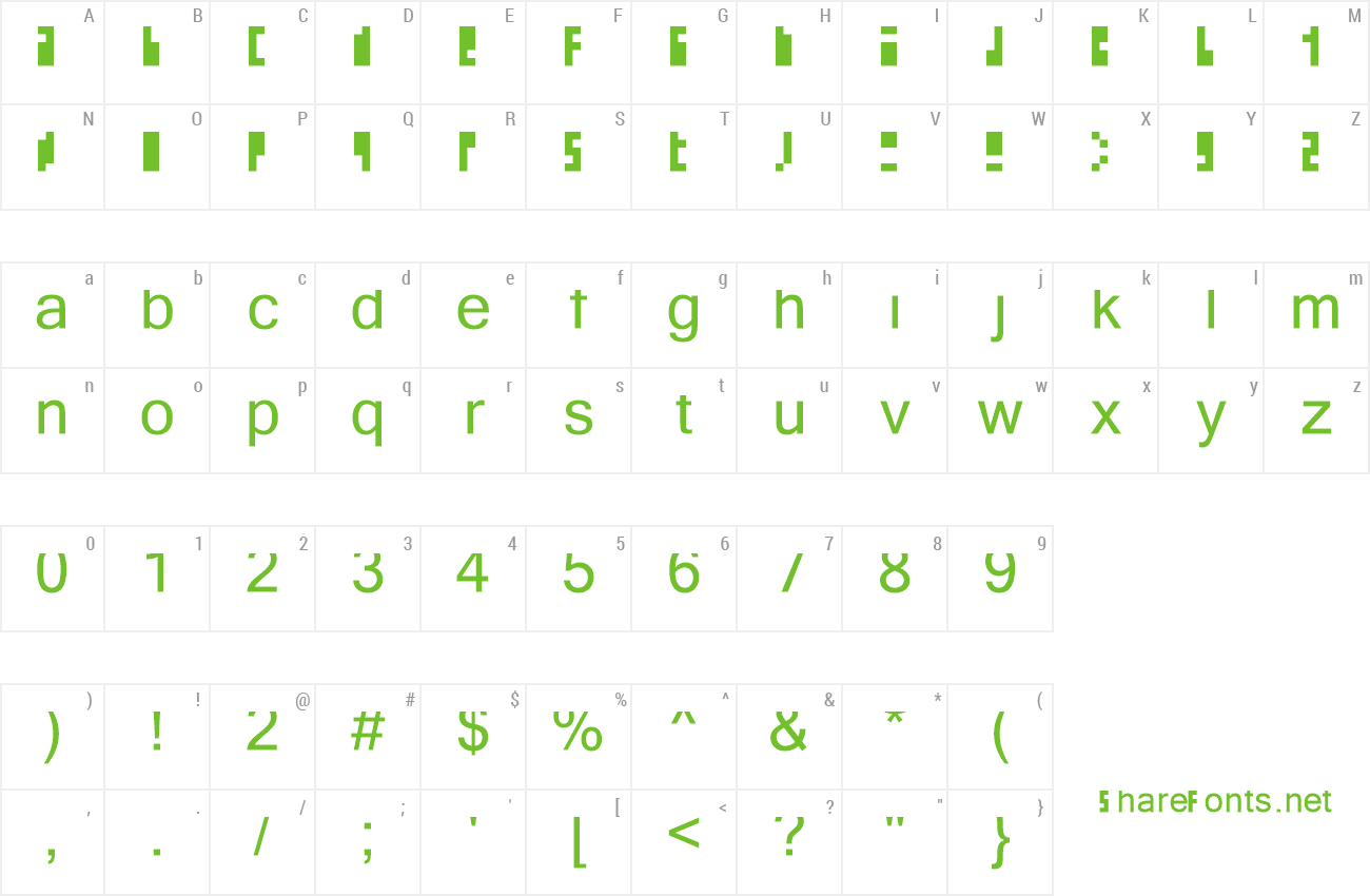 Font N.E. Less is more 2 preview