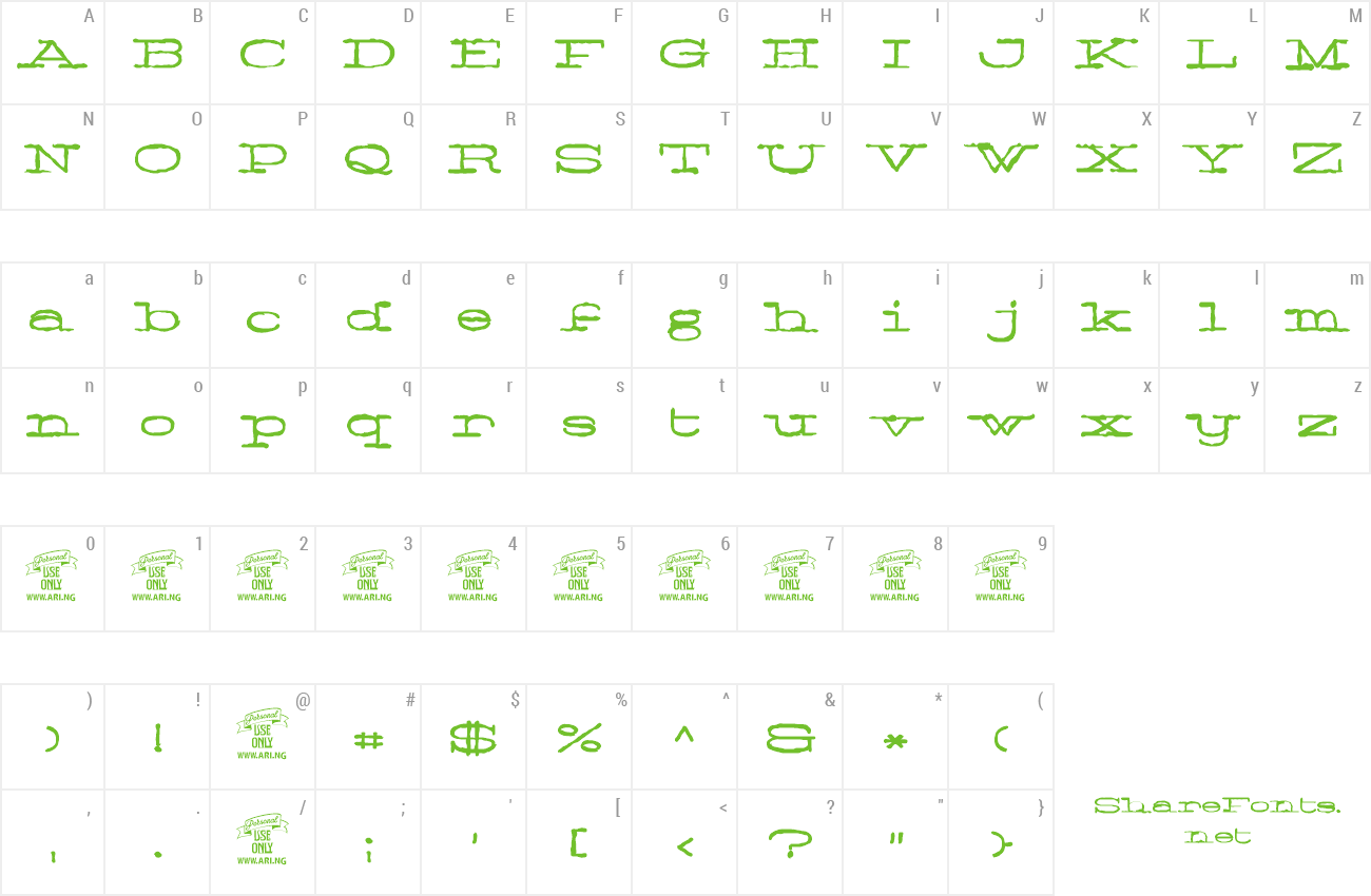 Font Normale preview