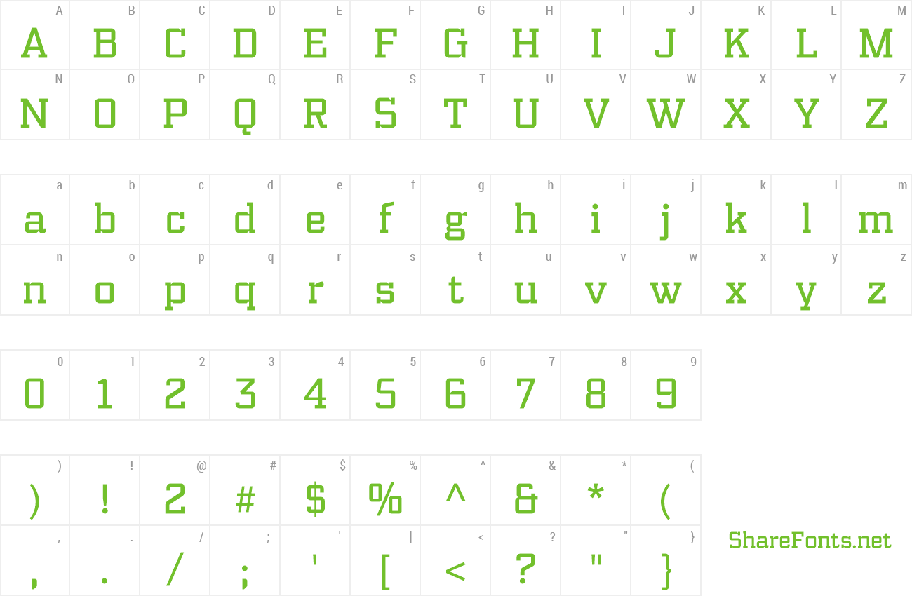 Font PF Synch Pro preview